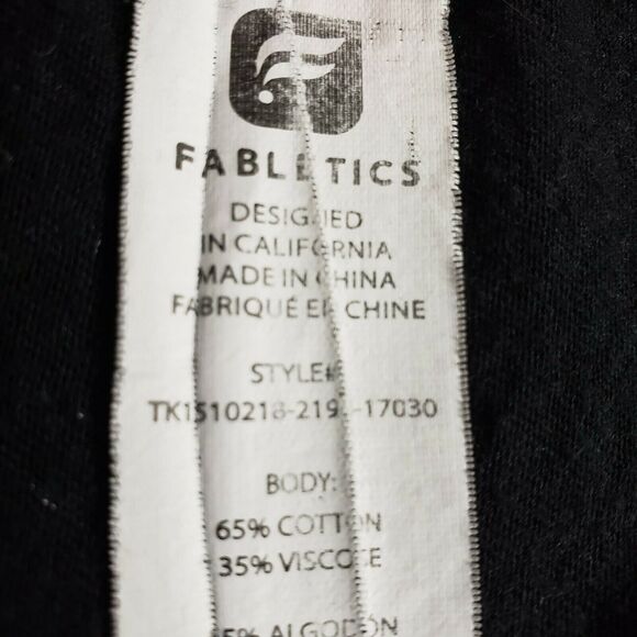 Fabletics Womens Aventura Tank Top Small Black White Constellation Pattern Razor - Picture 9 of 10